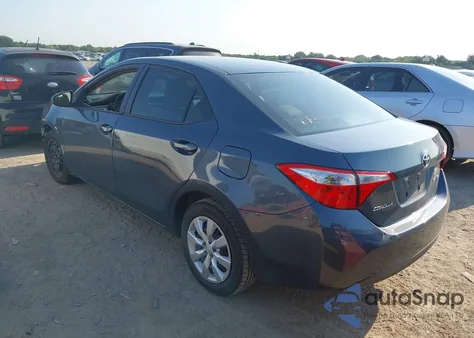 2016 Toyota Corolla Le из США, поврежденный, VIN 5YFBURHE7GP509665
